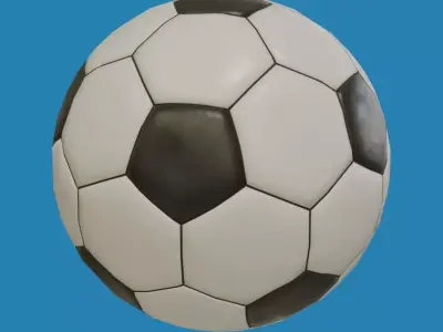 Soccer Ball Low-poly 3D model order