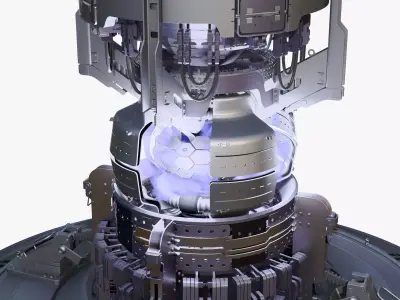 Sci-Fi Fusion Power Core Generator M1 3D model