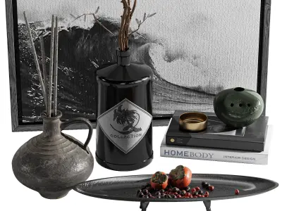 Decorative set 6 3D model purchase