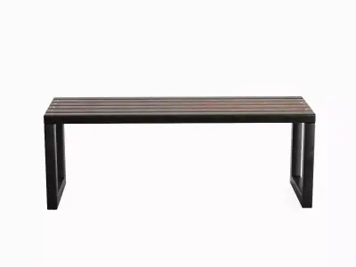 Outdoor Bench V 01 Pack 3D Model Collection