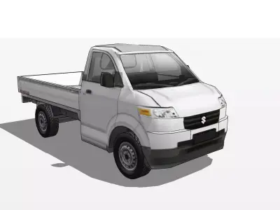 Suzuki Mega Carry pickup Low-poly 3D model