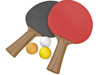 Ping Pong Set  3D model