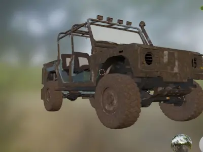 suv outerland Low-poly 3D model