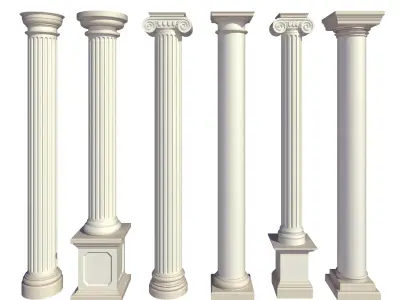 Parametric Classic Columns Family for Revit Pack Three 3D model