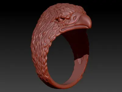 Eagle ring US Ring  3D print model