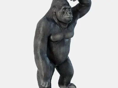Figurine Gorilla 2 3D model