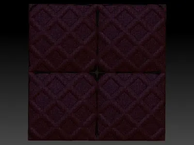 3D WALLPANEL 600MM x 600MM 3D model 4