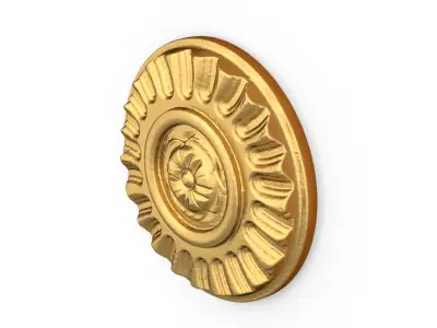 Classic round decor ornament carved 17 3D model