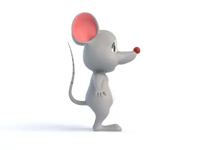 Cartoon Rat 3D model