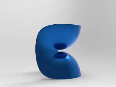 Balyu Chair Low-poly 3D model