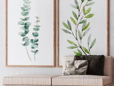Set of large wall paintings  513 3D model