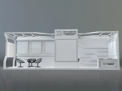 Booth Exhibition Stand a325e 3D model