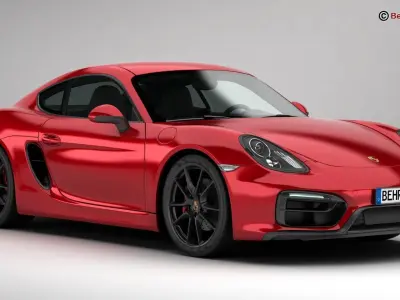 Porsche Cayman GTS 2015 3D model
