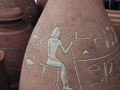 Dishes clay n23 3D model