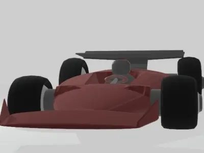 Simple Racecar 3D model