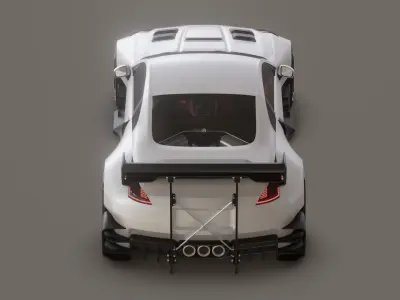 Nissan 350Z Hill Climb Wide Body Kit 3D model