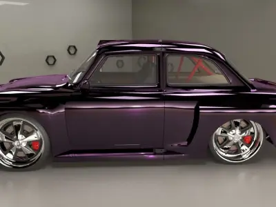Volkswagen Type 3 notchback 1963 modified 3D model