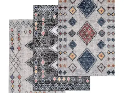 Rug Set 1369 3D model