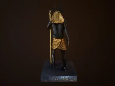 Anubis statue 3D model