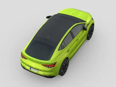 Skoda Enyaq RS iV Low-poly 3D model