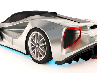 Lotus Evija 2020 Low-poly 3D model