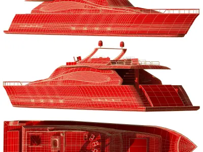 personal yacht 3D model purchase