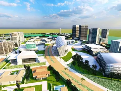 City 3D model - city 3D model for unity  Low-poly 3D model