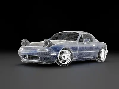 1990 Mazda Miata MX-5  3D model