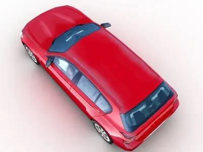 Generic Coupe v2 Low-poly 3D model