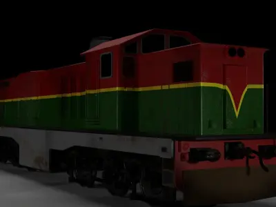 16 Diesel-electric locomotives Train Engine 3D model