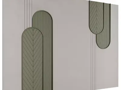 Decorative Wall 3d Panel 06 Low-poly 3D model