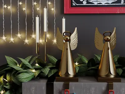 Christmas decor set 02 3D model