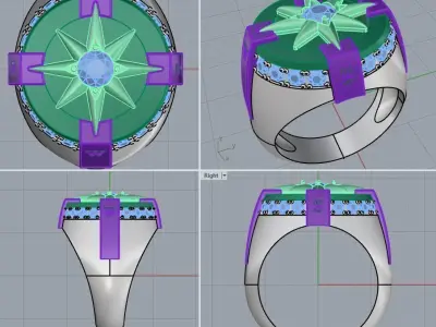 wind rose 3D print model