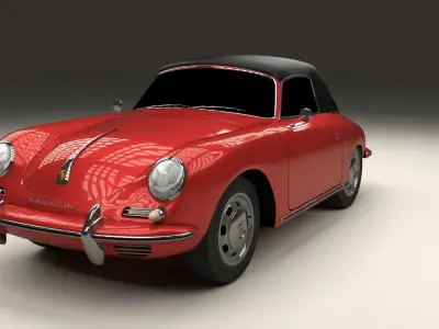 Porsche 356 Cabrio 3D model