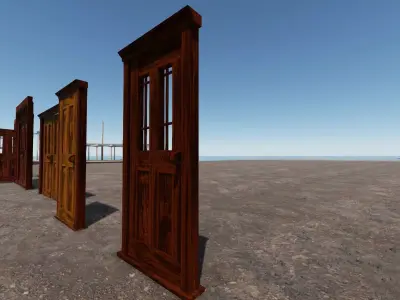 Door Set1 Free 3D model
