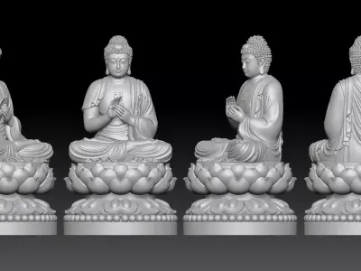 Amitabha Buddha  3D print model