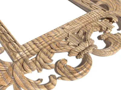 Frame-014 antique ornate frame 3D model
