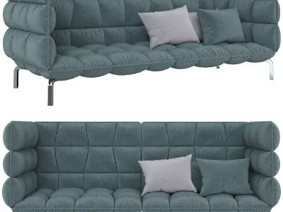 B B ITALIA HUSK SOFA 3d model Low-poly 3D model
