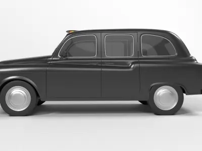 london taxi cab 3D model