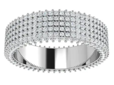 Diamond Band Ring 4353 3D print model