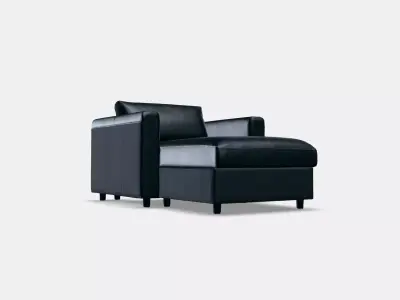 VIMLE Lounge chair 2 Low-poly 3D model
