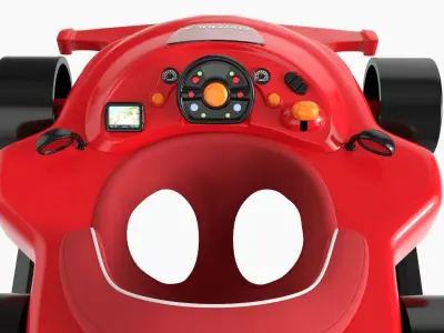 Racing car baby walker 3D model