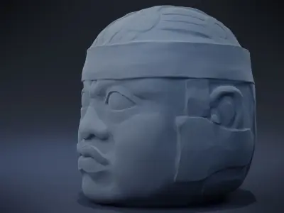 Olmec Head 3D print model