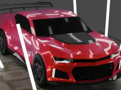 Chevrolet Camaro ZL1 Low-poly 3D model