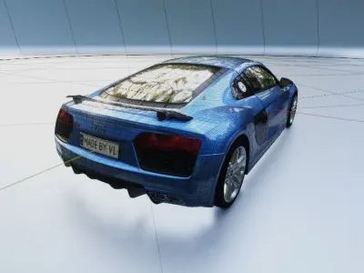 Audi r8 sport car 3d 3D model