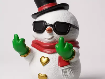 rebel snowman 3D print model
