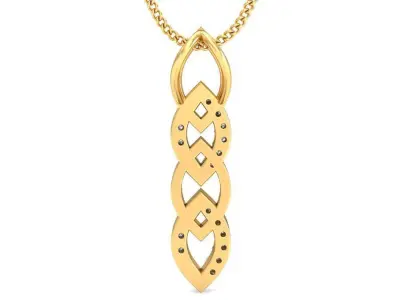 Solitaire Women Pendant 3dm STL OBJ FBX Renders Details 3D print model 68