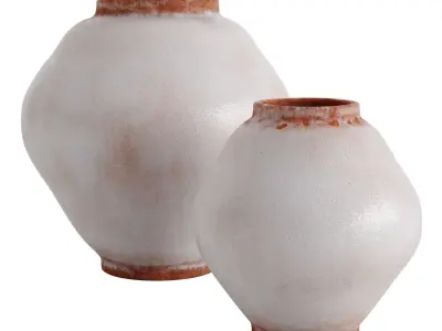 Handmade ceramic vase collection