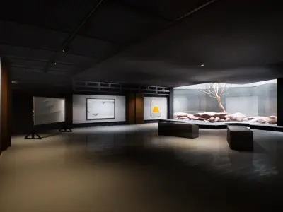 Twilight Courtyard Gallery Place 3D model