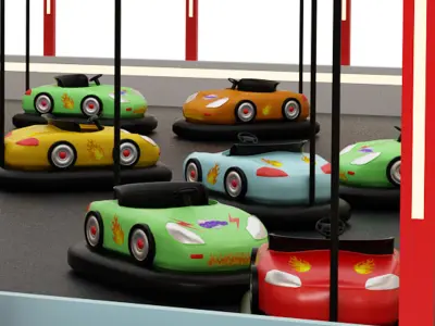 Bumper Cars 3D model
